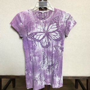Purple Butterfly Top